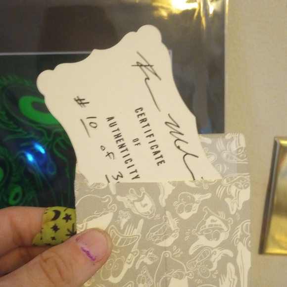 EEnE *Limited Ed-ition* CANVAS PRINT "Inverted Dees" B&W by Raven M - Picture 6 of 7